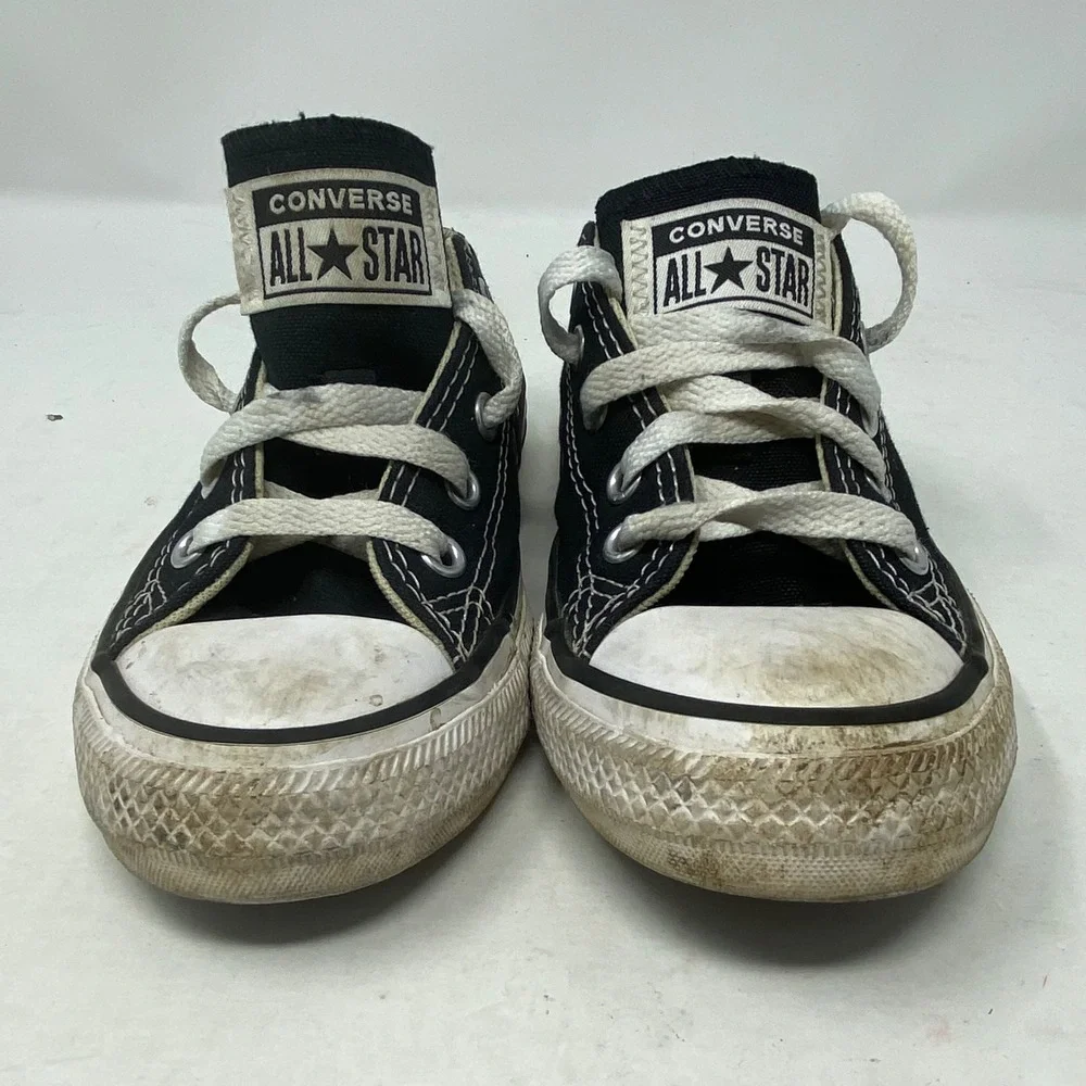 Converse Chuck Taylor All Star Low Top Black Youth Sneakers 3J235 Size 12